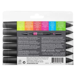 Winsor & Newton ProMarker - Pack de 6 marqueurs double pointe - couleurs assorties