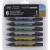 Winsor & Newton ProMarker - Lot de 6 marqueurs double pointe