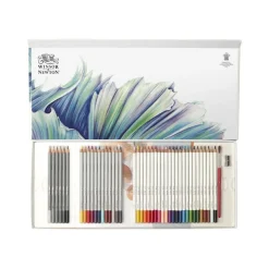 Winsor & Newton Studio Collection - Coffret de 42 crayons techniques mixtes - couleurs assorties