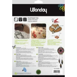 Wonday - 3 feuilles de plastique fou transparents - 200 x 300 mm