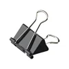 Wonday - 12 Pinces double clip - repliables - 19 mm - noir
