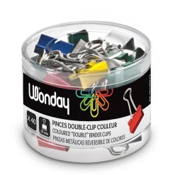 Wonday - 40 pinces double clip - repliables