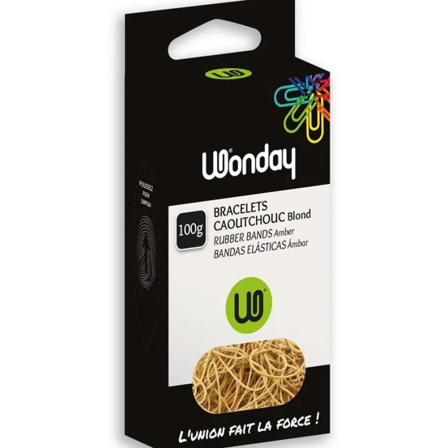 Wonday - Bracelets caoutchouc - élastiques - 0.6 cm x 15 cm - 100 g