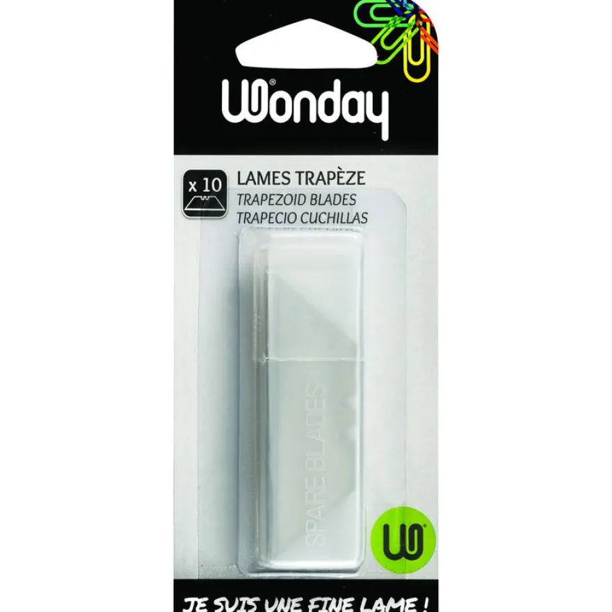 Wonday - Etui de 10 lames - pour cutter de sécurité