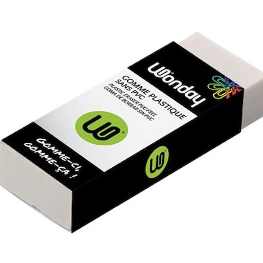 Wonday - Gomme blanche sous plastique - 39mm