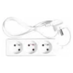 Wonday - Multiprise - 3 Prises sans interrupteur - 4m - Blanc