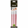 Wonday - Pack de 3 pinceaux plats - N° 6, 10, 14