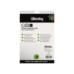 Wonday - Papier carbone - 10 feuilles - noir