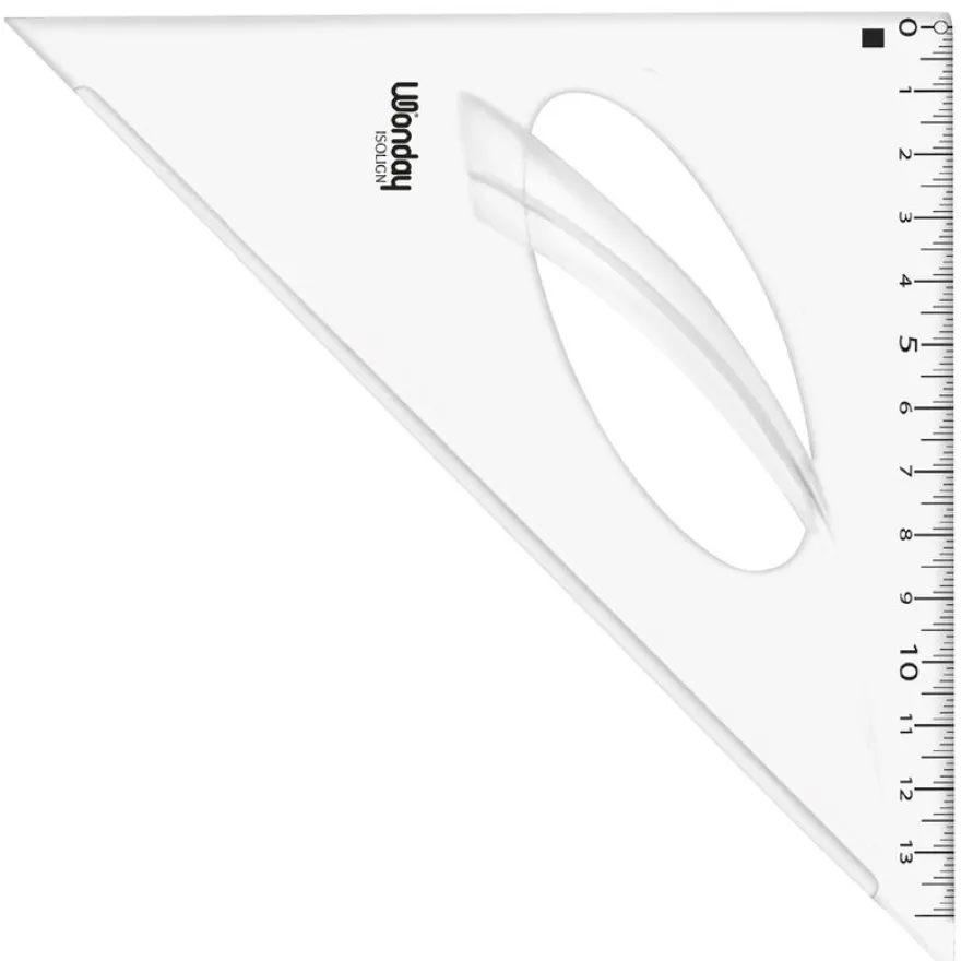 Wonday - Équerre 21 cm - 45°/45°