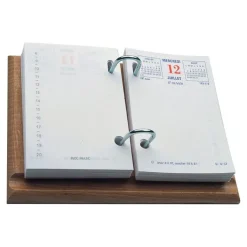 Wonday - Socle pour éphéméride bois - 2 arceaux métal