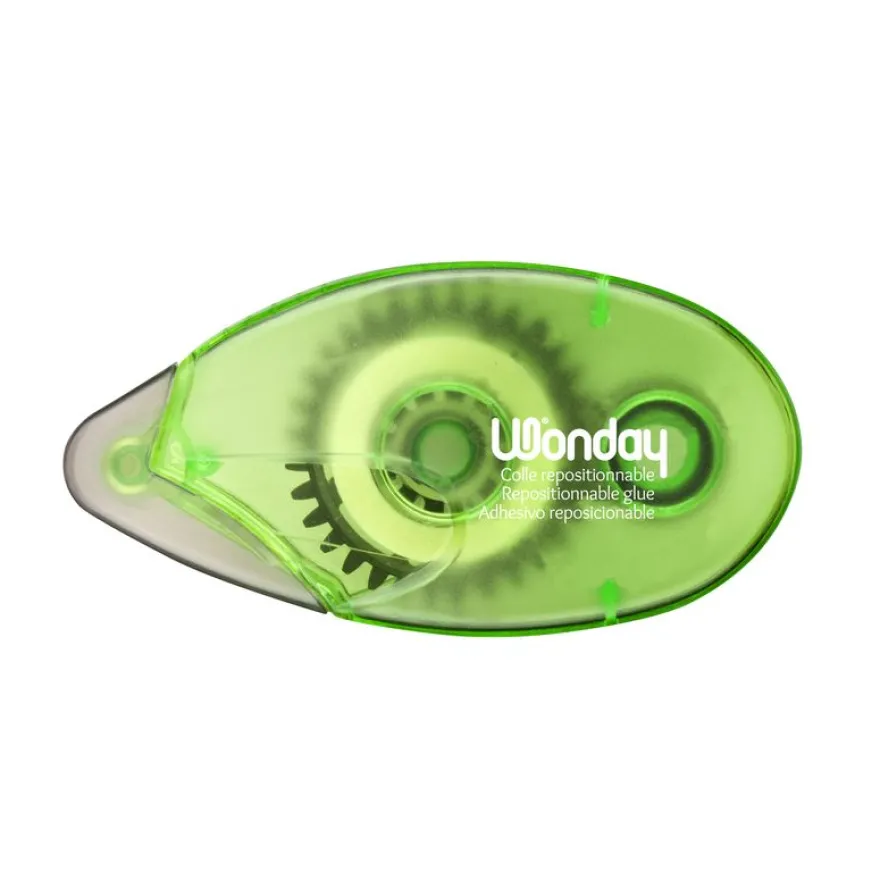 Wonday Correcteur Colle Repositionnable – Roller Adhésif Transparent pour Bricolage et Scrapbooking
