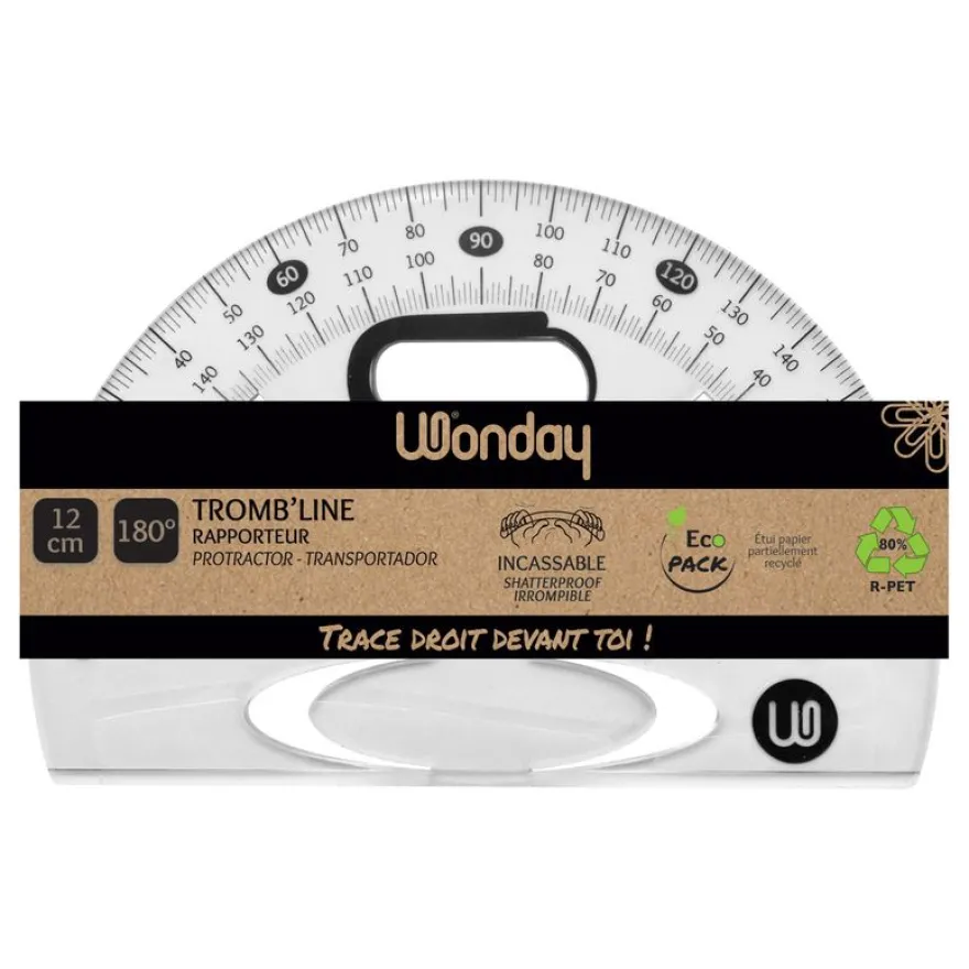 Wonday Tromb'line - Rapporteur - 12 cm - RPET plastic