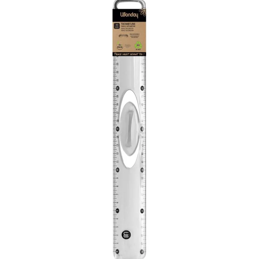 Wonday Tromb'line - Règle - 30 cm - RPET plastic