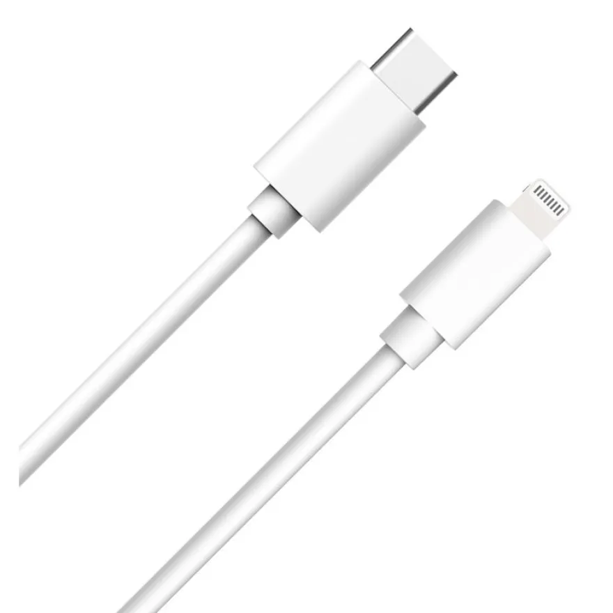 WOW - Câble USB C/Lightning 1m 3A Blanc
