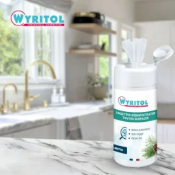 Wyritol - Lingettes désinfectantes toutes surfaces - 120 feuilles