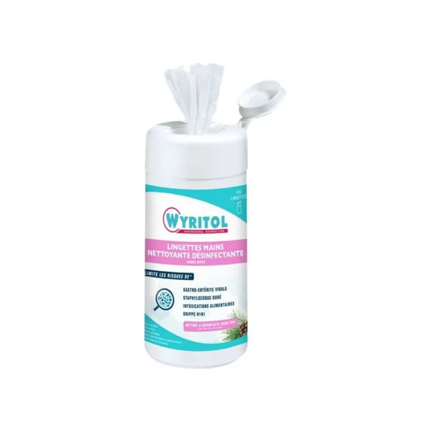 Wyritol - Lingettes pour les mains - 100 feuilles