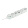 Zenitech - Multiprise - Eco-responsible - 5 Prises - 2P+T - Home Green - Blanc