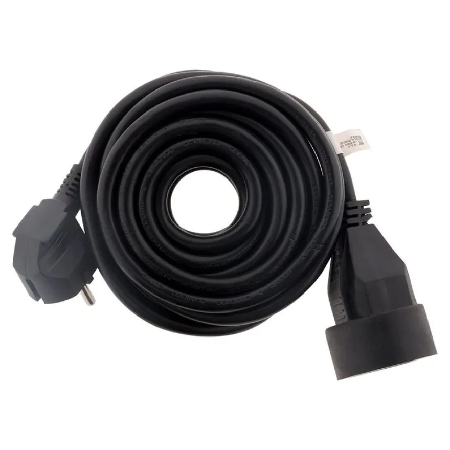 Zenitech - Rallonge éléctrique 16A - 3 m - Noir
