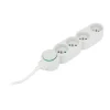 zenitech Home Green - Bloc multiprise - 4 prises eco - 1,5 - blanc